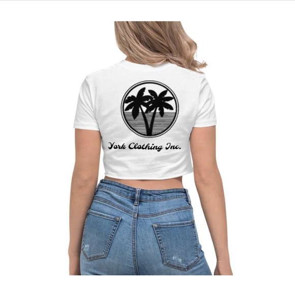 Women’s palm tree crop top. Link in description - Picture 1 of 2